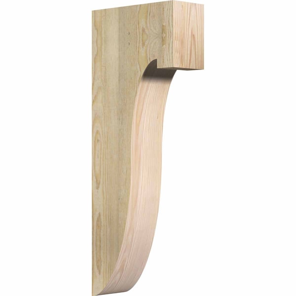 Ekena Millwork Del Monte Rough Sawn Corbel, Douglas Fir, 4"W x 10"D x 26"H COR04X10X26DEL00RDF - main